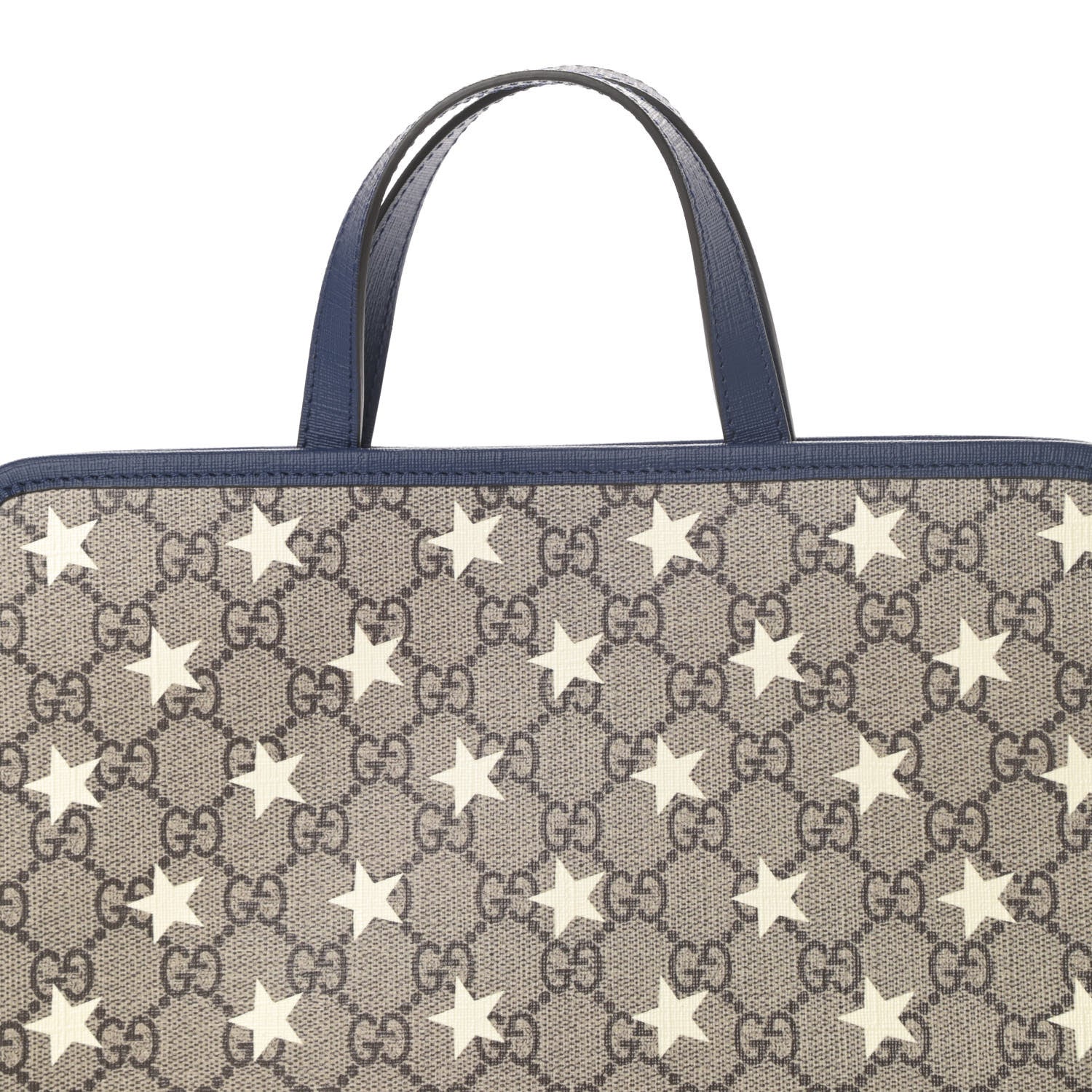 Gucci GG Supreme Monogram Stars Childrens Tote Beige Ebony Yellow Royal 8 of 10
