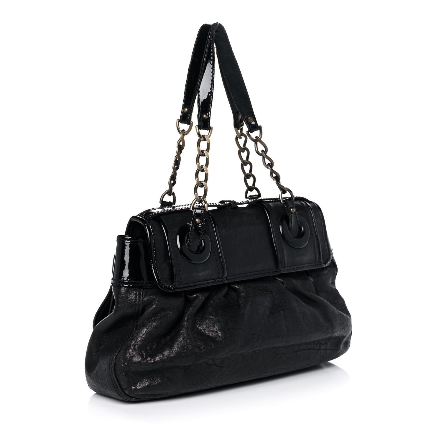 Nappa Patent B Bag Black