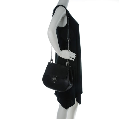 Chloe Grained Lambskin Medium Drew Shoulder Bag Black 2 of 8