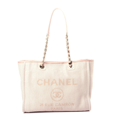 Chanel Mixed Fibers Small Deauville Tote Beige 1 of 10