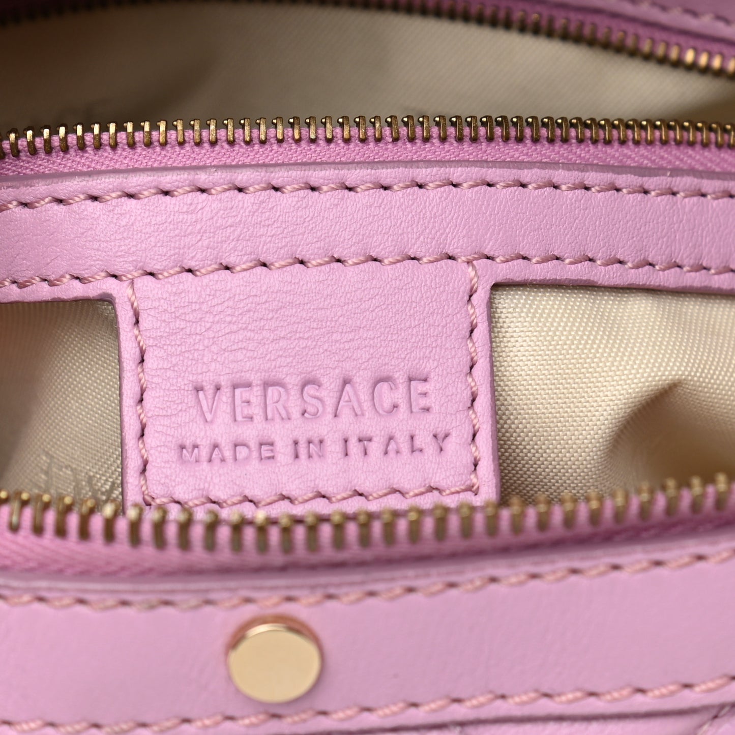 Nappa Quilted Icon Bowler Pink