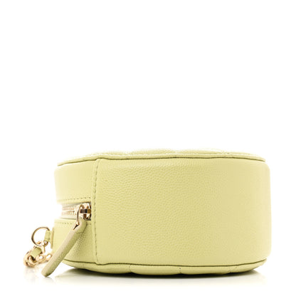 Chanel Caviar Quilted French New Wave Round Clutch With Chain Light Green 4 of 11