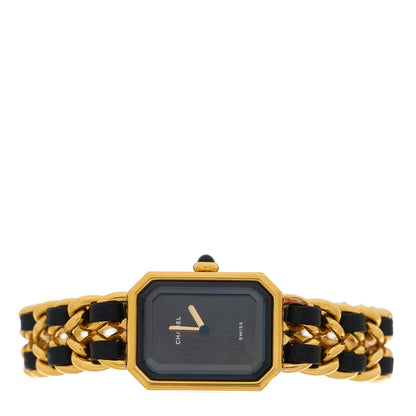 Chanel Stainless Steel Lambskin 20mm Chain Premiere Quartz Watch Gold XL 2 of 4