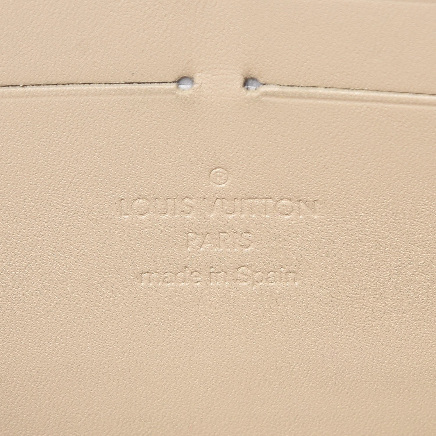 Louis Vuitton Vernis Leopard Zippy Wallet Blanc Corail 6 of 9
