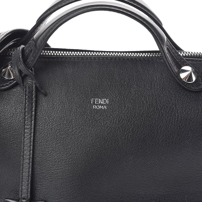 Fendi Vitello Dolce Medium By The Way Boston Bag Black 8 of 10