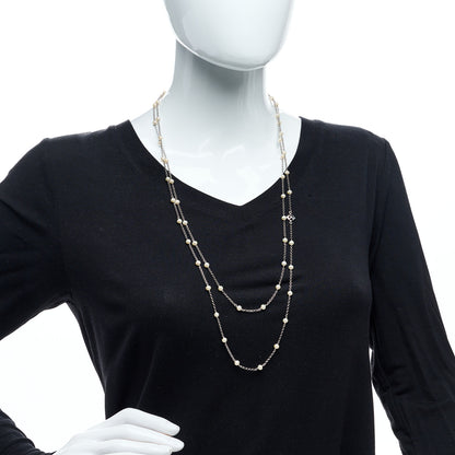 David Yurman Sterling Silver Freshwater Pearl Bead Chain Necklace 2 of 4