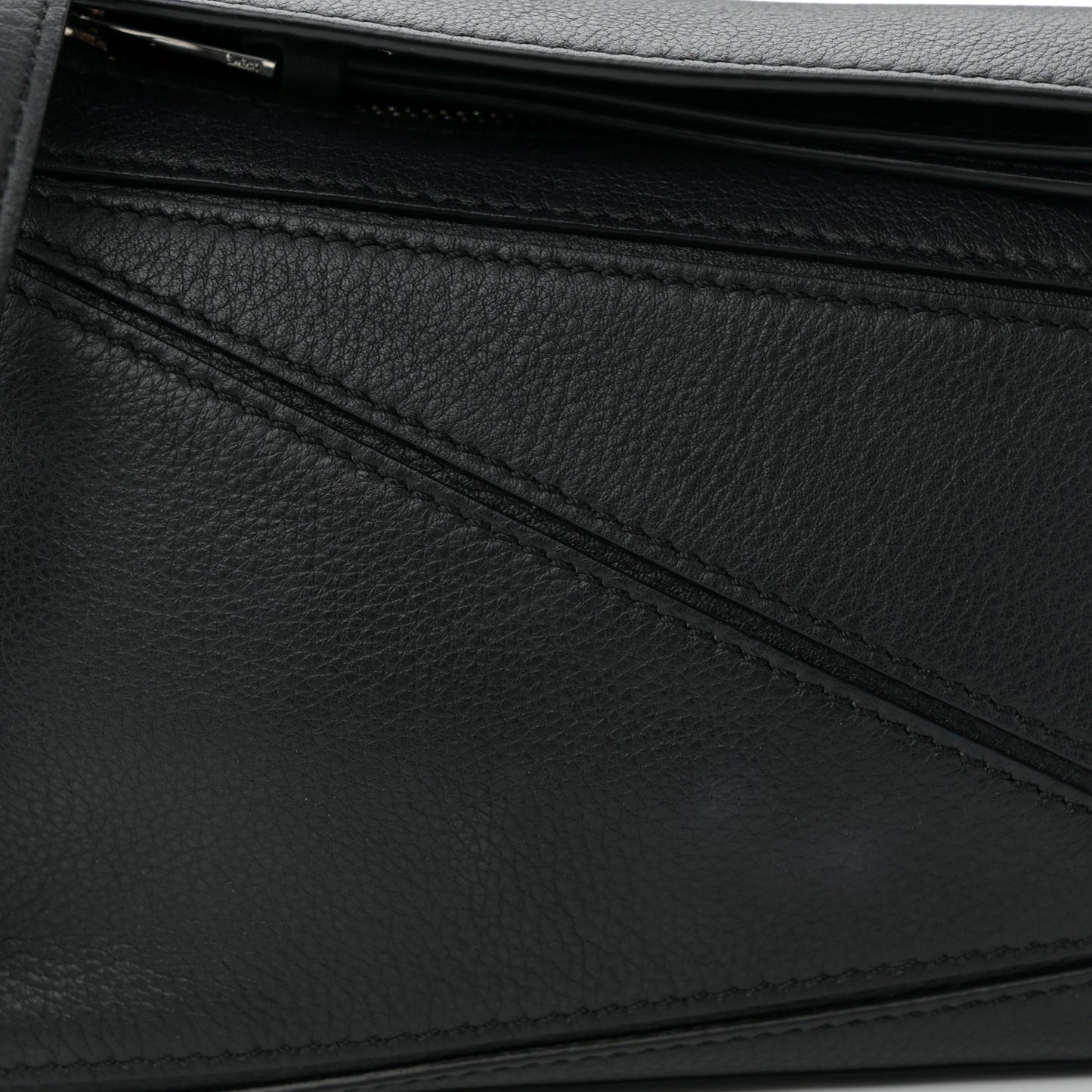 Calfskin Mini Puzzle Bag Black