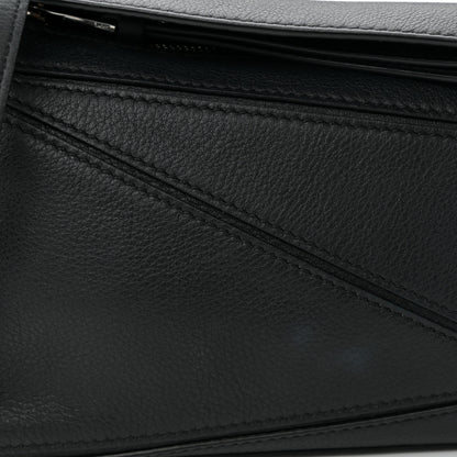 Loewe Calfskin Mini Puzzle Bag Black 7 of 9