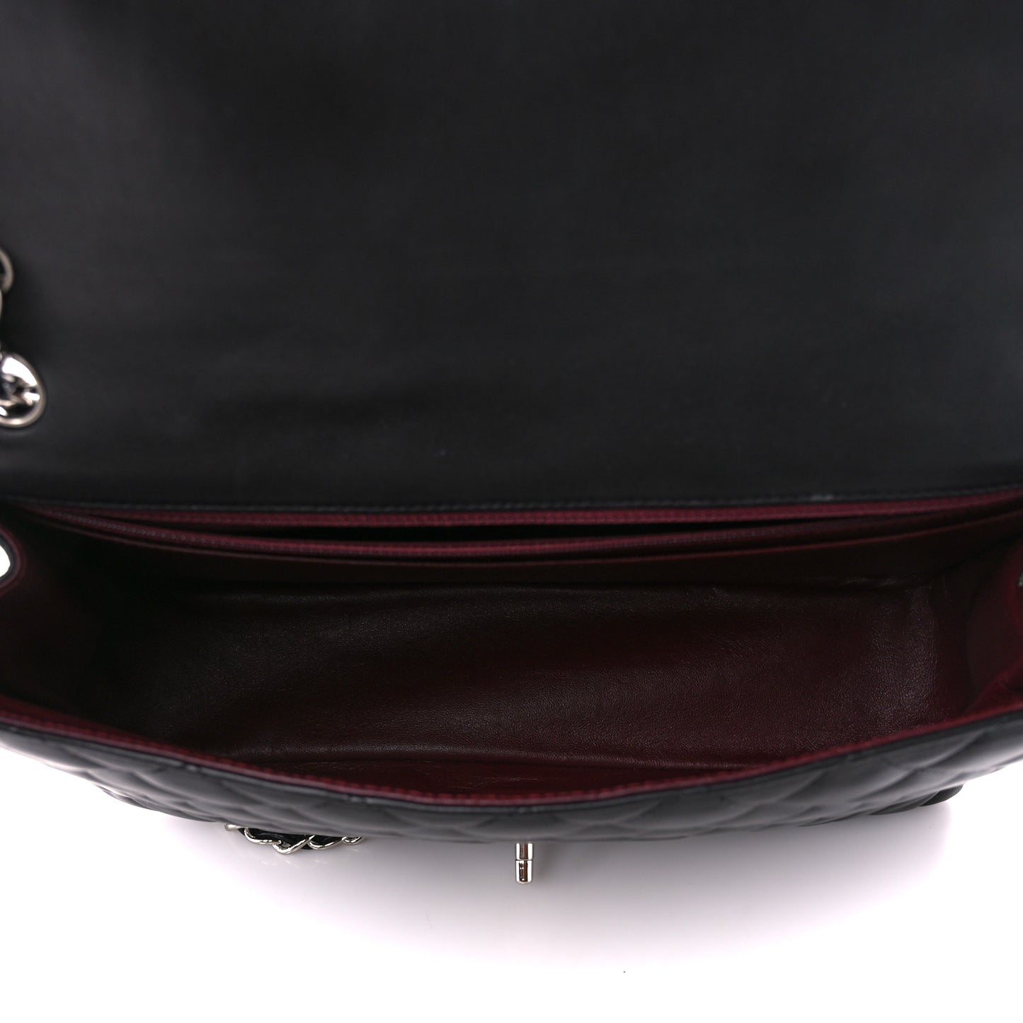 Lambskin Quilted Maxi Single Flap Black