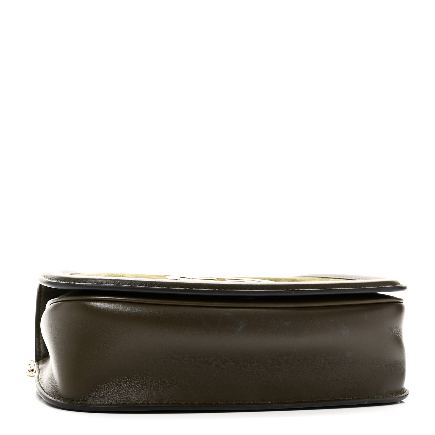 Suede Calfskin Blondie Medium Shoulder Bag Green