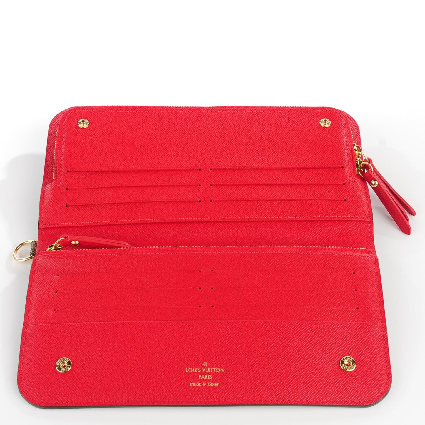 Damier Ebene Insolite Wallet Red