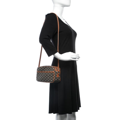 Goyard Goyardine Amacapvert Crossbody Bag Black Gold 2 of 6