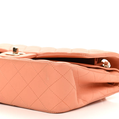 Chanel Lambskin Quilted Medium Double Flap Coral 8 of 14