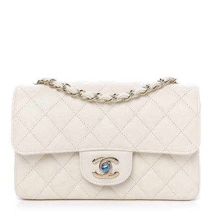 Chanel Caviar Quilted Mini Rectangular Flap Ivory 1 of 10