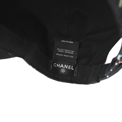 Chanel Cotton CC Cap Hat Black Multicolor 8 of 9