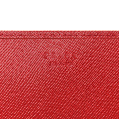 Prada Saffiano Wallet on Chain Fuoco 6 of 10
