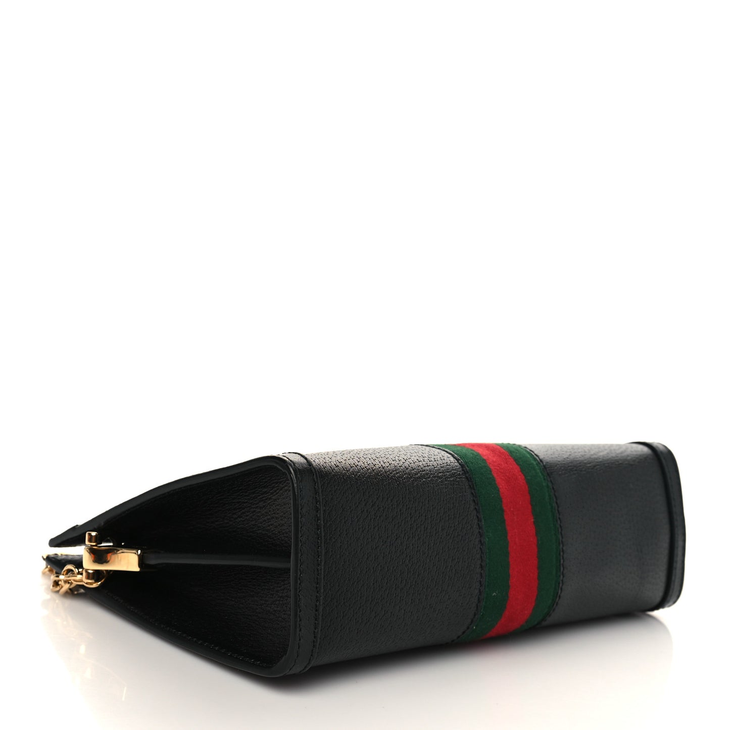 Calfskin GG Web Small Ophidia Chain Shoulder Bag Black