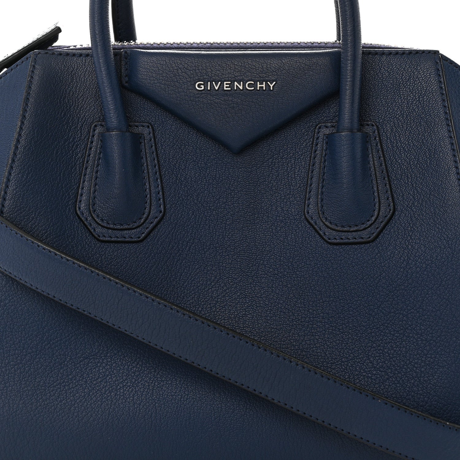 Givenchy Sugar Goatskin Small Antigona Navy 8 of 11