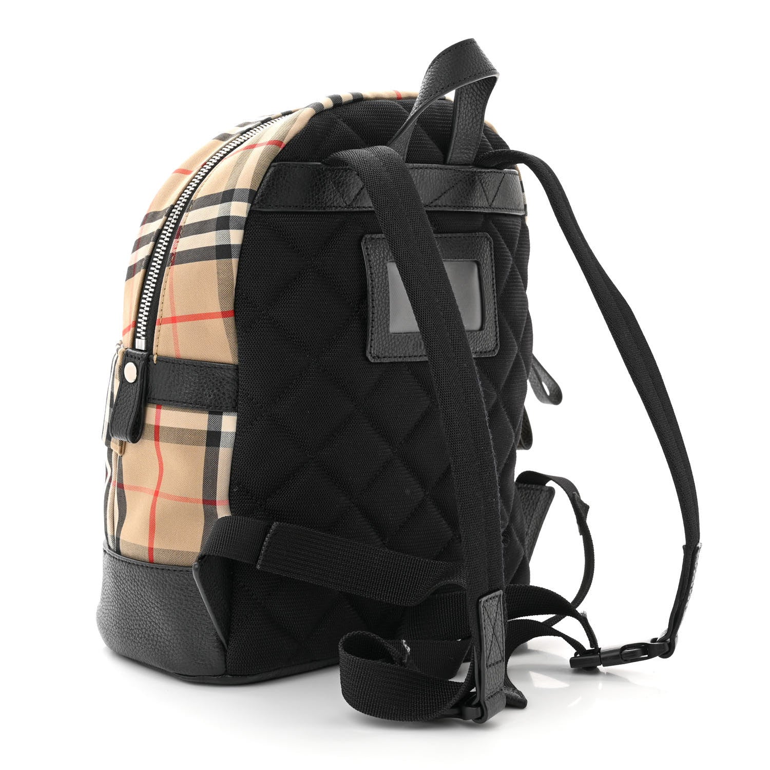 Burberry House Check Canvas Calfskin Small Nico Backpack Archive Beige 3 of 16