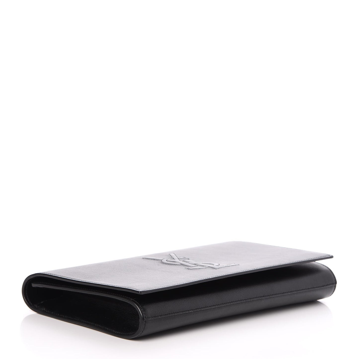 Calfskin Monogram Large Belle De Jour Clutch Black