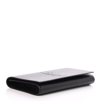 Saint Laurent Calfskin Monogram Large Belle De Jour Clutch Black 4 of 7