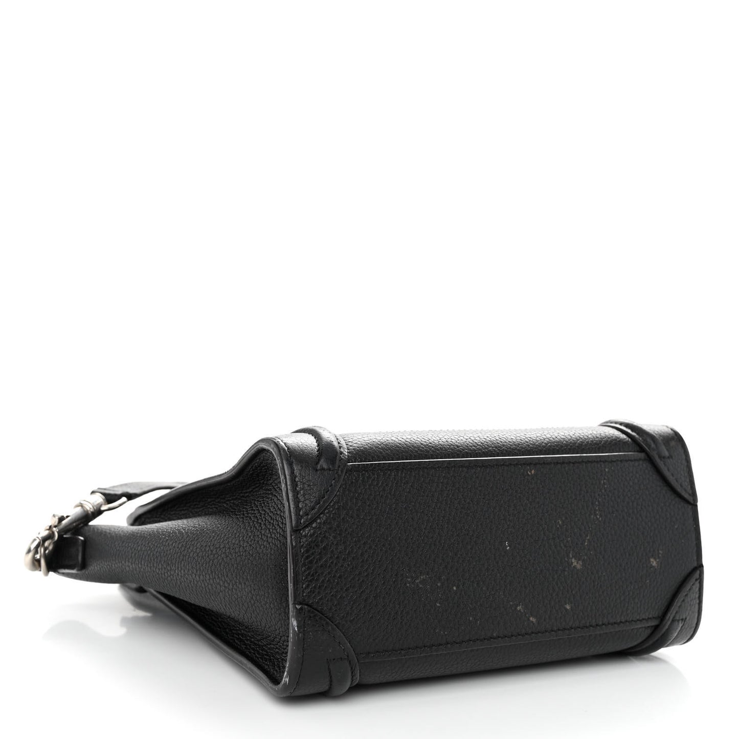 Drummed Calfskin Nano Luggage Black