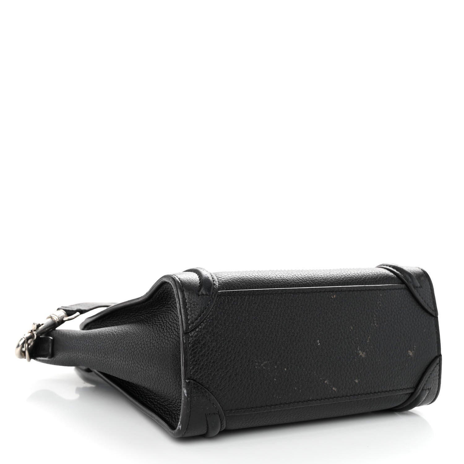 Celine Drummed Calfskin Nano Luggage Black 4 of 10