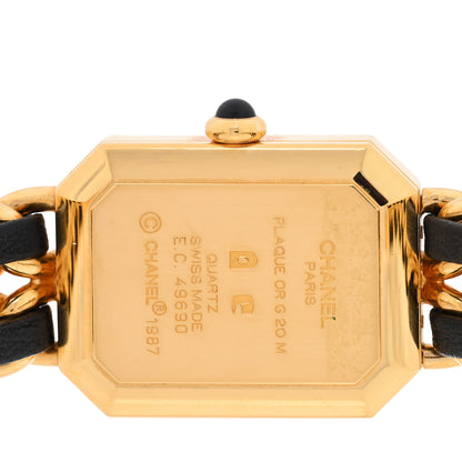Chanel Stainless Steel Lambskin 20mm Chain Premiere Quartz Watch Gold L 4 of 4
