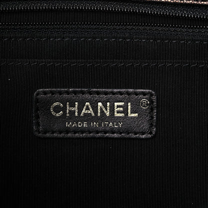 Chanel Metallic Caviar Chevron Quilted Medium Statement Flap Bronze 7 of 9