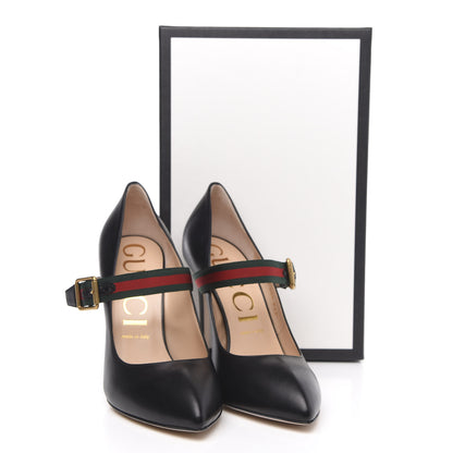 Gucci Malaga Kid Sylvie High Heel Pumps 40.5 Black 9 of 9