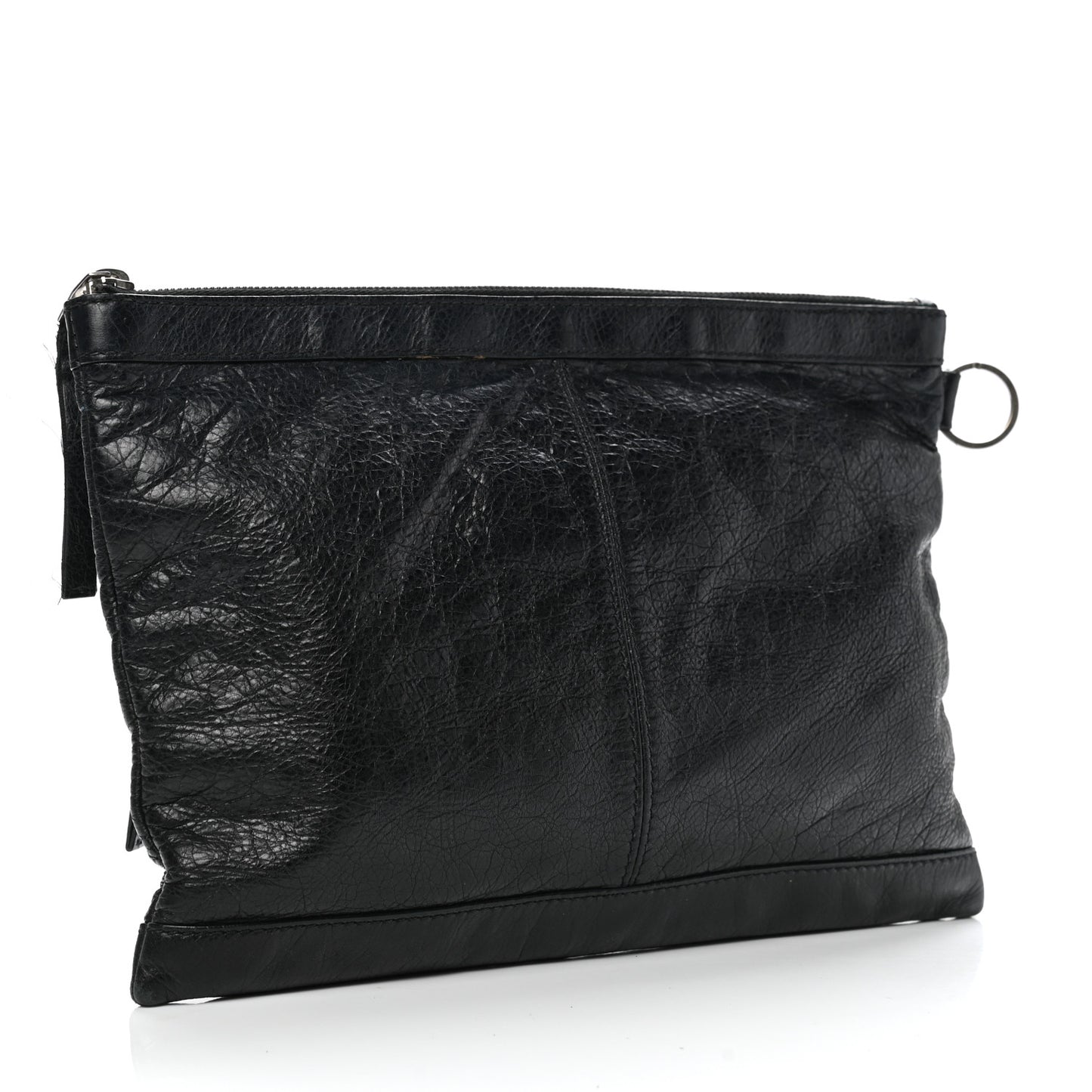 Agneau Arena Classic Hardware Medium Clip Black