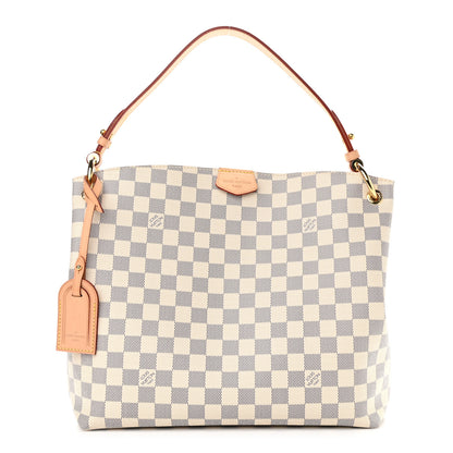Louis Vuitton Damier Azur Graceful PM Rose Ballerine 1 of 9