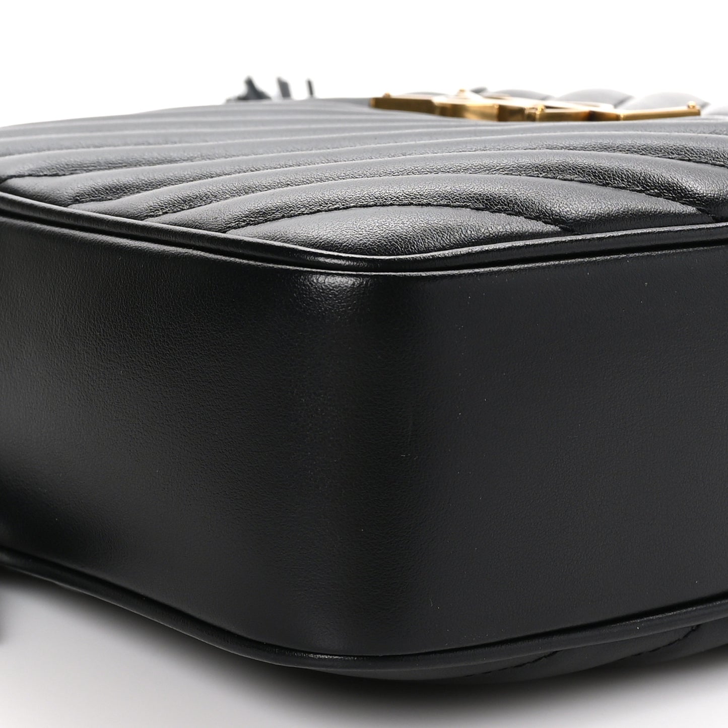 Calfskin Matelasse Monogram Lou Camera Bag Black