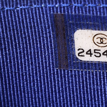 Chanel Lambskin Quilted Card Holder Wallet Blue 8 of 8