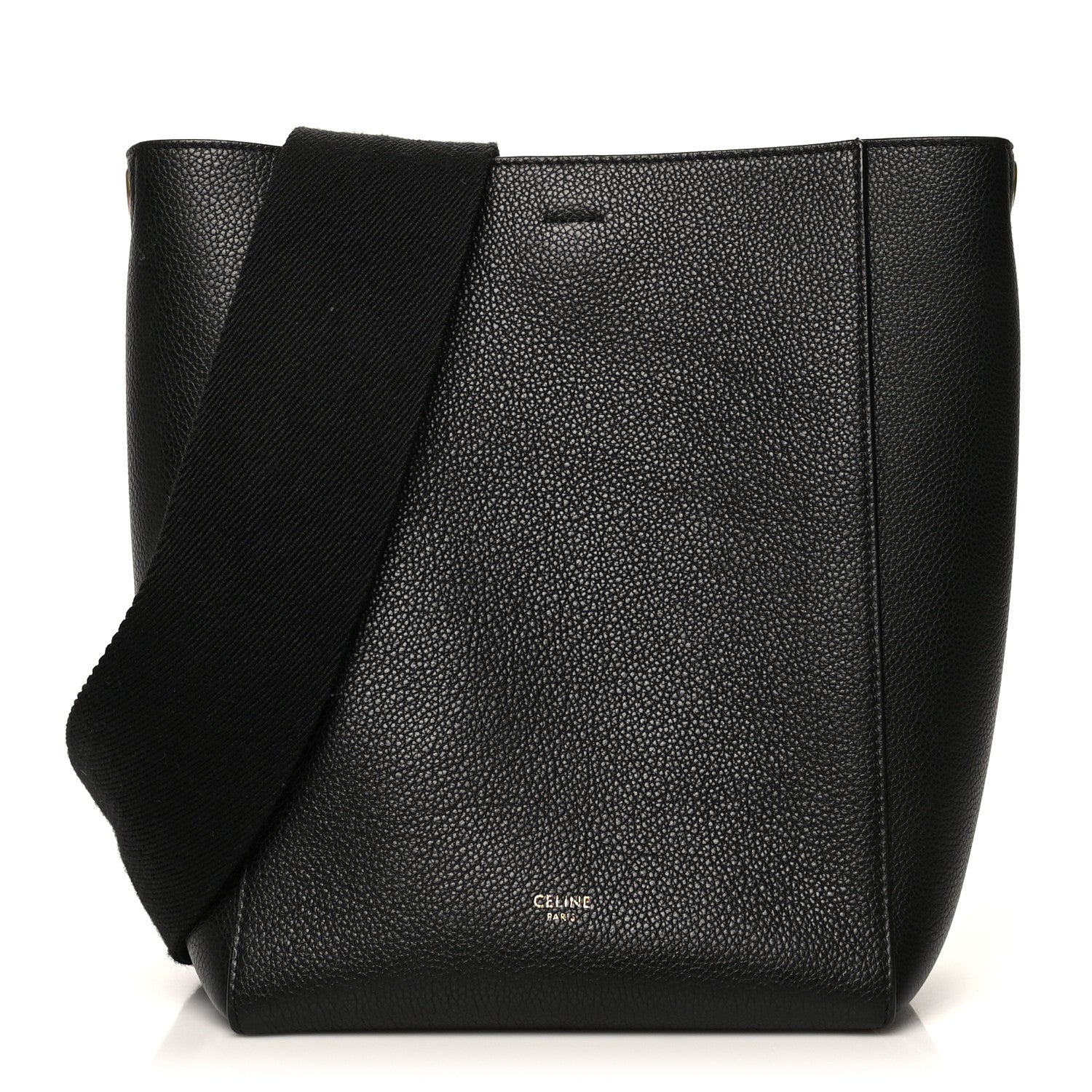Celine Soft Grained Calfskin Small Sangle Bucket Bag Black 2 of 14