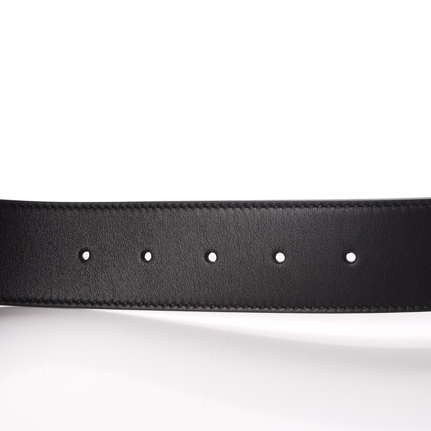 Gucci Moon Calfskin Nickel Double G 40mm Belt 105 42 Black 3 of 5