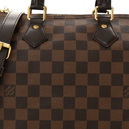 Louis Vuitton Damier Ebene Speedy Bandouliere 25 9 of 15