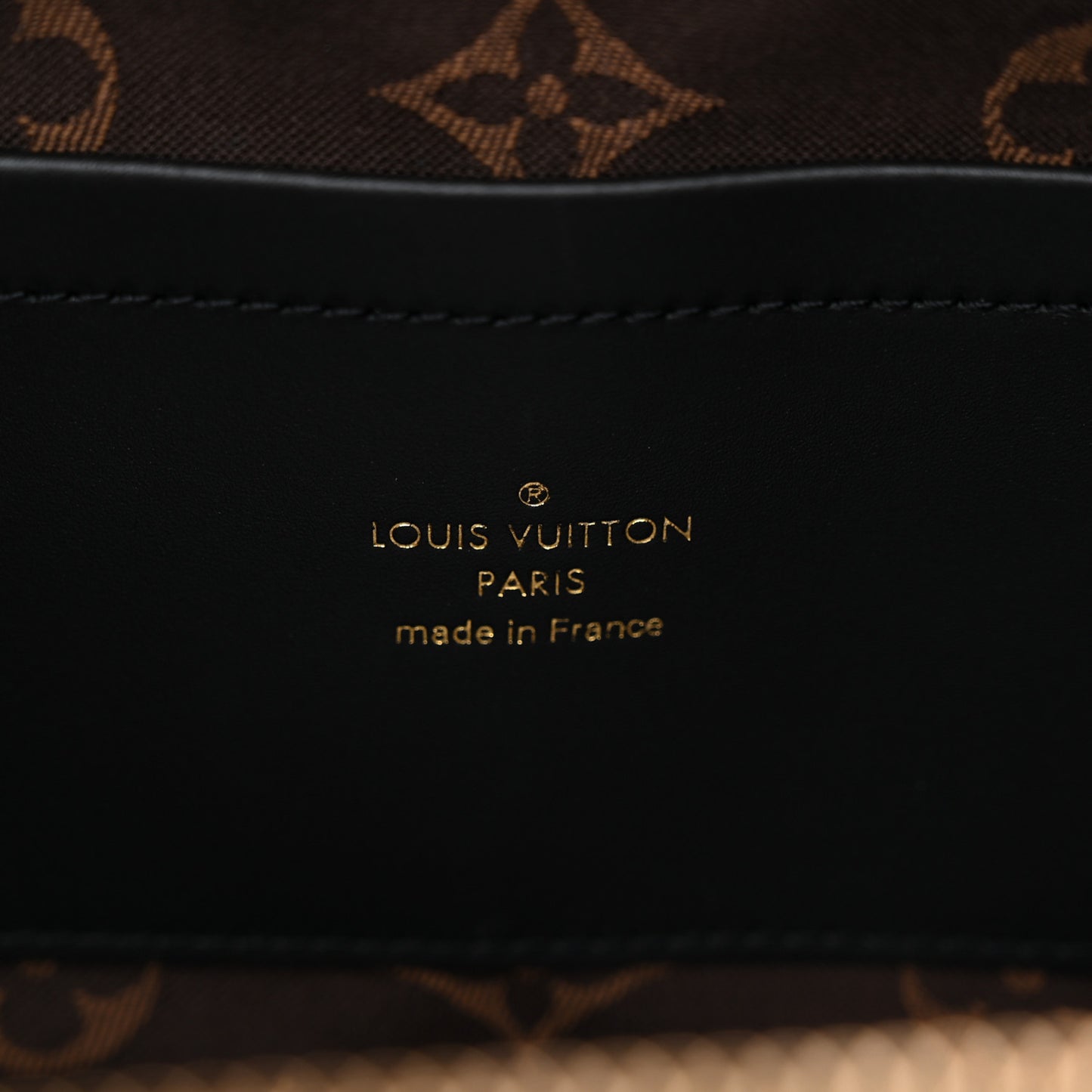 Calfskin Monogram Embossed Utility Crossbody Black