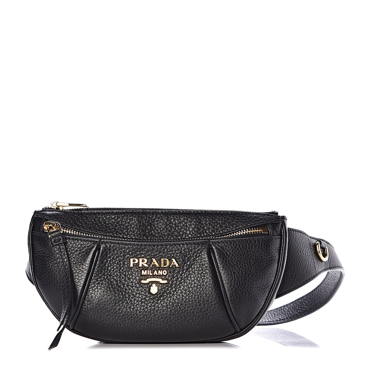 Vitello Daino Small Belt Bag Black