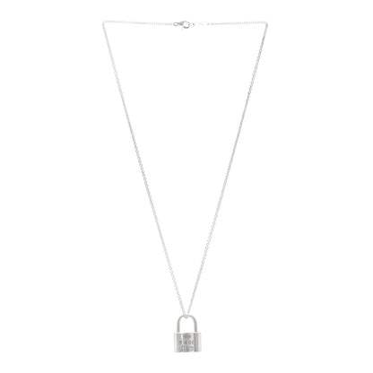 Tiffany Sterling Silver 1837 Lock Charm Pendant Necklace 3 of 4