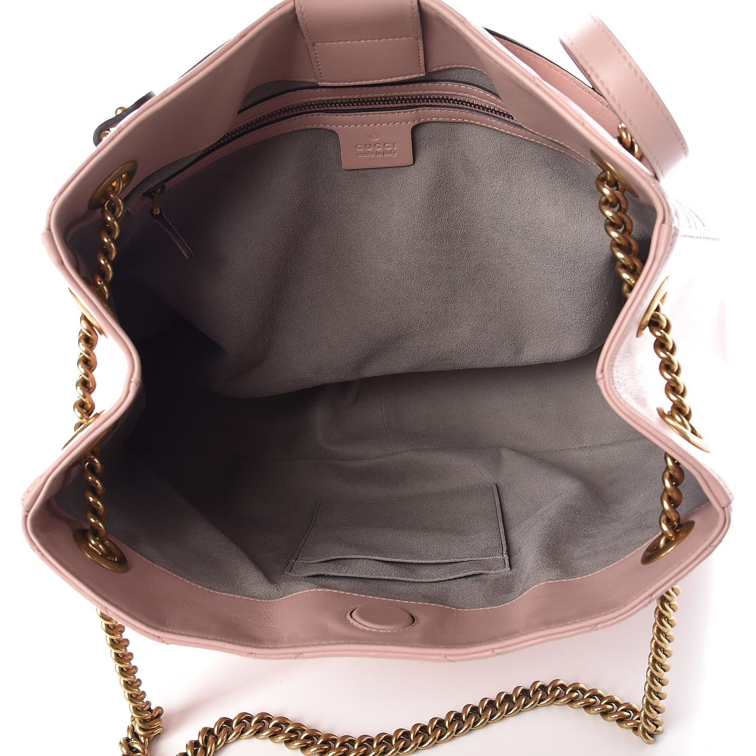 Gucci Calfskin Matelasse Medium GG Marmont Shoulder Tote Bag Perfect Pink 7 of 10