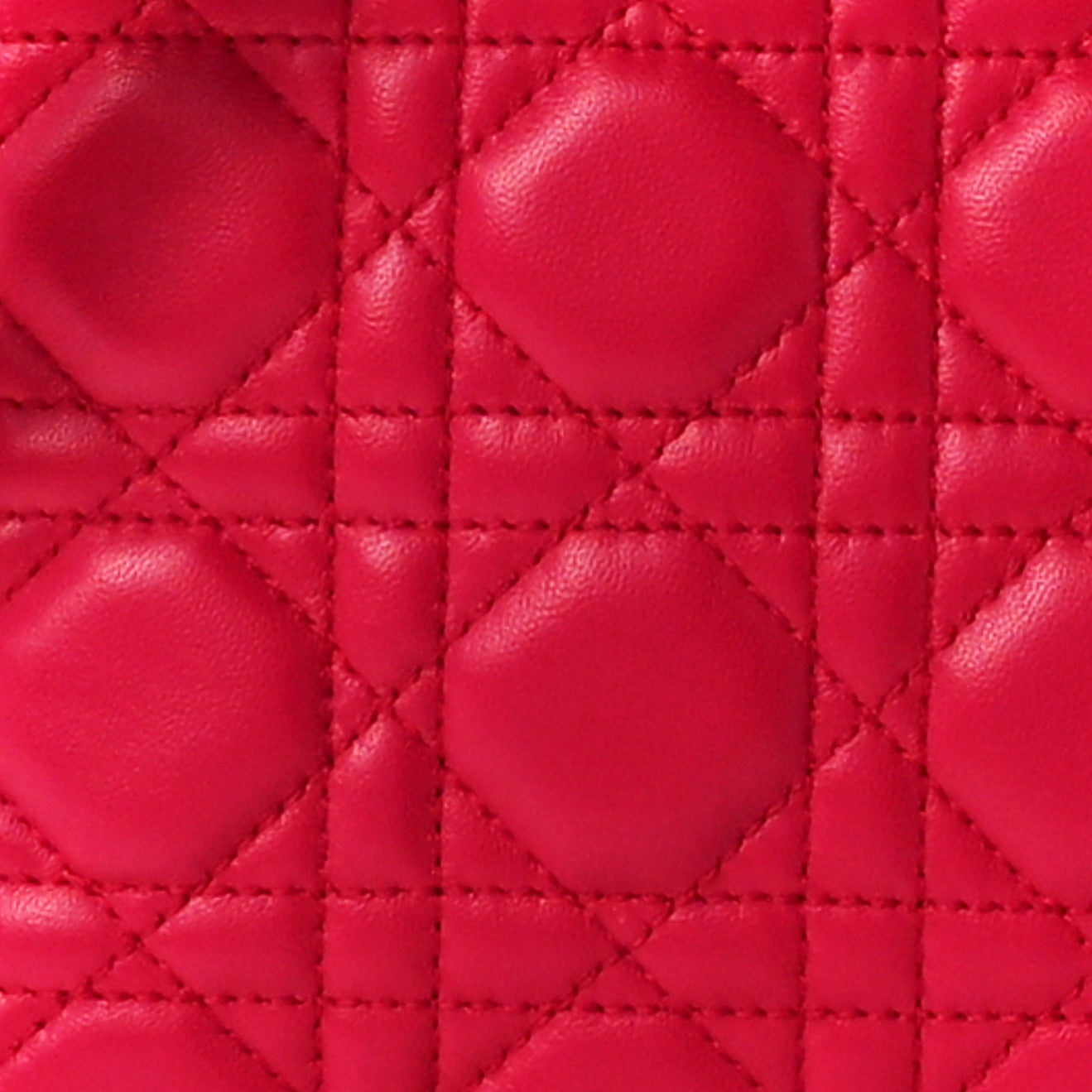 Lambskin Cannage Medium Lady Dior Pink