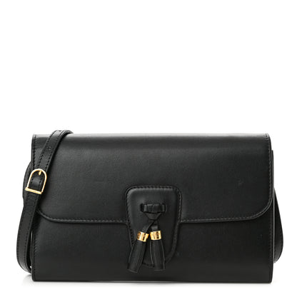 Celine Smooth Calfskin Tassels Wallet On Strap Black 1 of 11