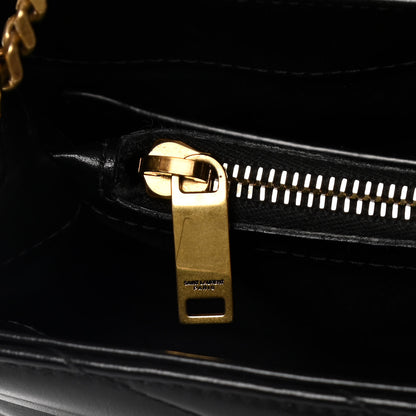 Saint Laurent Calfskin Y Quilted Monogram Small Loulou Chain Satchel Black 14 of 16