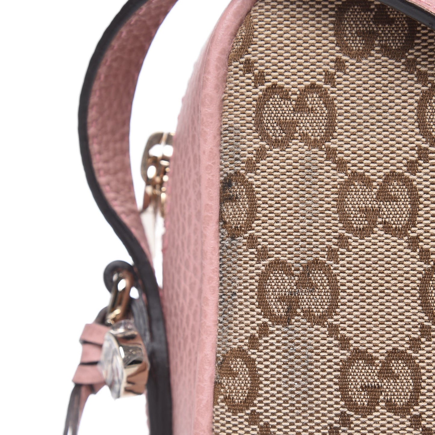 Monogram Mini Bree Messenger Bag Beige Soft Pink