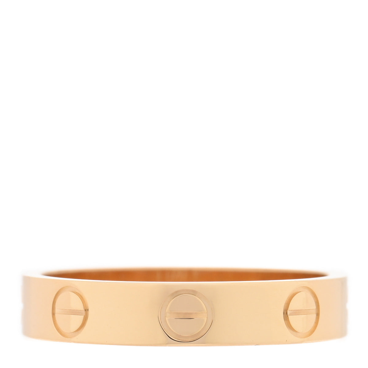 18K Yellow Gold 3.5mm LOVE Wedding Band Ring 51 5.75