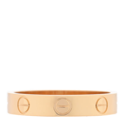 Cartier 18K Yellow Gold 3.5mm LOVE Wedding Band Ring 51 5.75 3 of 5