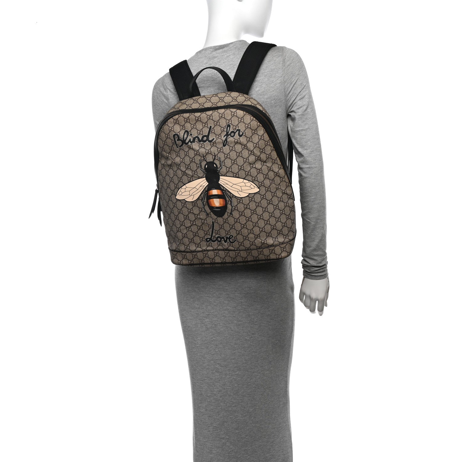 Gucci GG Supreme Monogram Blind For Love Dome Backpack 2 of 10