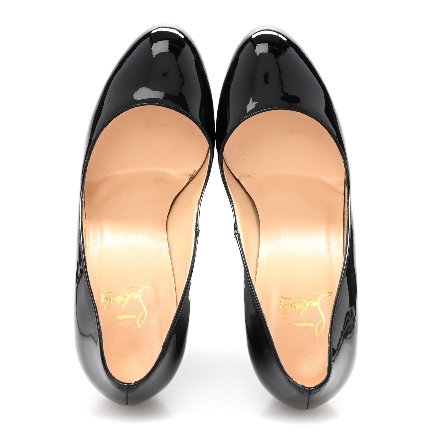 Christian Louboutin Patent Ron Ron Zeppa 80 Wedges 39 Black 2 of 10