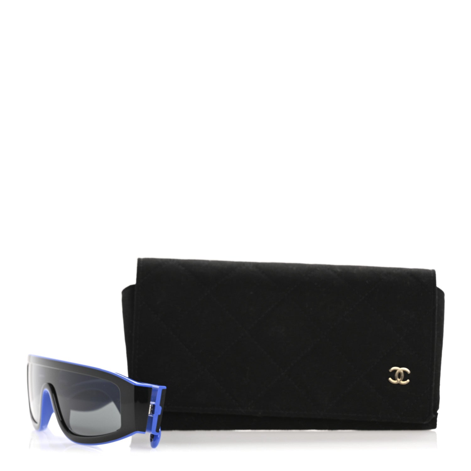 Chanel Acetate Cat Eye Sunglasses 6057 Black Blue 8 of 8